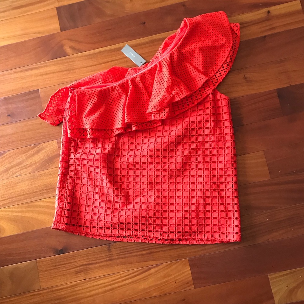 J. Crew off the shoulder shirt